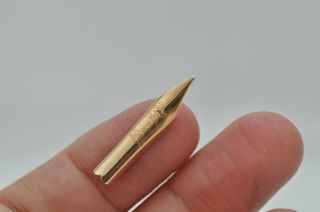 Rare Vintage Spare Mabie Todd Swan 3h Fountain Pen Nib 14ct Gold Flexible Tip