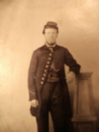 civil war cdv photograph,  union infrantry,  or heavy artillery private 5