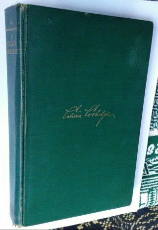Rare 1929 President Calvin Coolidge Autobiography Book W/ Authentic Autograph 4