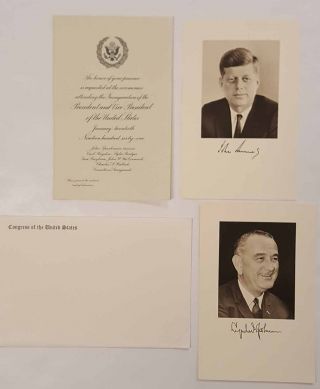 1961 John F.  Kennedy Congressional Inaugural Invitation Set