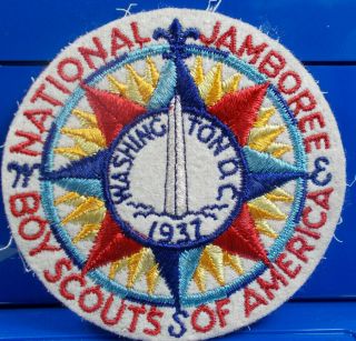 Boy Scout 1937 National Jamboree Pocket Patch Crisp Never Sown
