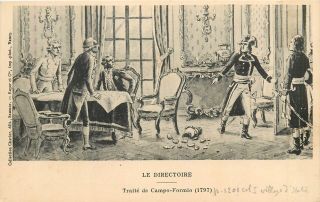 Campo Formio Peace Treaty Napoleon Bonaparte Count Philipp Von Cobenzl Executive