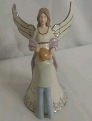 Bradford Exchange - My Grandson,  My Joy Angel 2005 Porcelain Musical Figurine