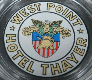 West Point Hotel Thayer Ashtray Antique Vintage Historic Us Military Army Ny