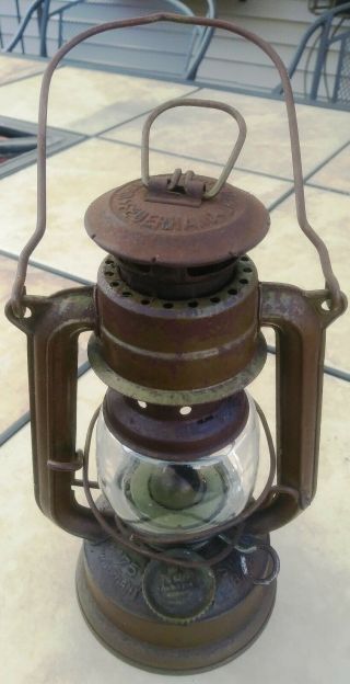 Vintage Lantern Nier - Feuer - Hand No.  175 Baby W.  Germany