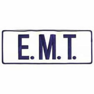 Emt Reflective Large Back Sew On Emblem - Patch Gift?
