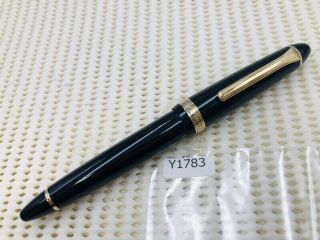 Y1783 Sailor 1911 Fountain Pen Black 14k Gold 585 Hmf