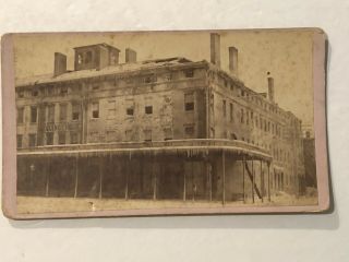 Cabinet Card Photo Of The Quincy House Circa 1880 - 90 Boston Mass.