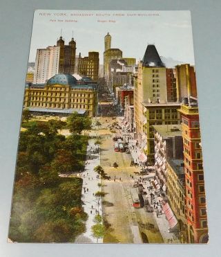 Postcard Vintage - Singer York Broadway South From Dun Building - Unposted