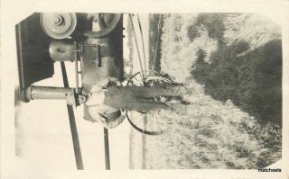 Agriculture Farming C - 1910 Steam Tractor Drive Belt Rppc Real Photo 9585