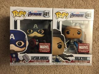 Captain America And Valkyrie Marvel Collector Corps Boxes
