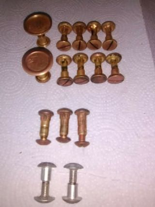Vintage E C Atkins And Simonds Saw Mfg Co Handle Medallions And Screws And More