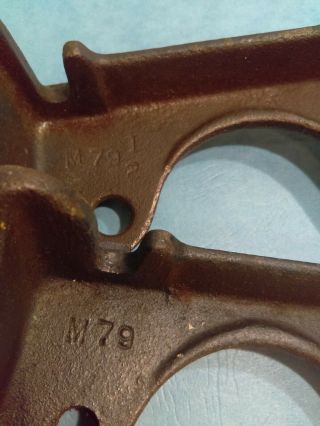 Antique Stanley Miter Box LEGS Cast Iron left right 2358 part 5