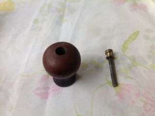 Vintageknob And Rod With Brass Nut That Fit A Stanley No.  4 Bench Plane