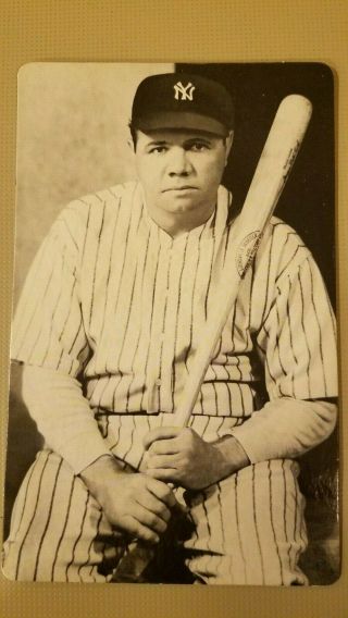 Babe Ruth Poster - Card 1967 Personality Poster Co.  Baseball Postcard