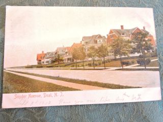 1905 - 10 Snyder Avenue Deal Jersey Nj Post Card