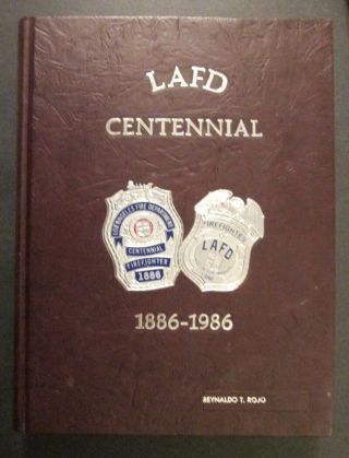 Four (4) LOS ANGELES FIRE DEPARTMENT L.  A.  F.  D.  BOOKS from Chief Rey Rojo ' s Estate 4