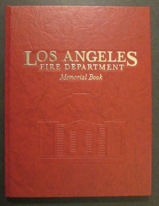 Four (4) LOS ANGELES FIRE DEPARTMENT L.  A.  F.  D.  BOOKS from Chief Rey Rojo ' s Estate 6