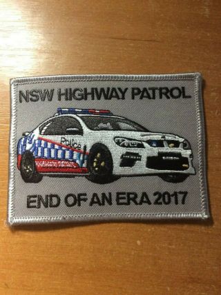 Australia Patch Police South Wales N.  S.  W.  Highway Patrol Era 2017