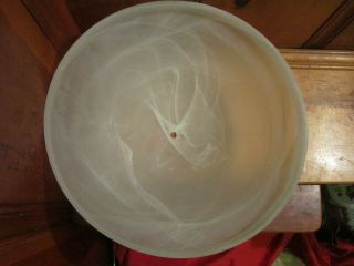 15 " Frosted Alabaster Glass Ceiling Pendant Hanging Lamp Fixture Shade Globe Euc