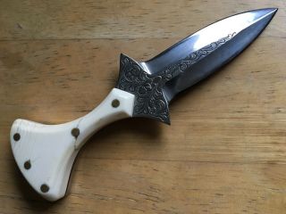 N K Custom Made Boot Neck Buckle Knife