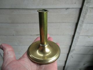 An Unusually Small Antique Brass Candlestick C1820?