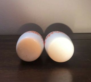 Vintage Gemco White And Orange Salt And Pepper Shakers 2