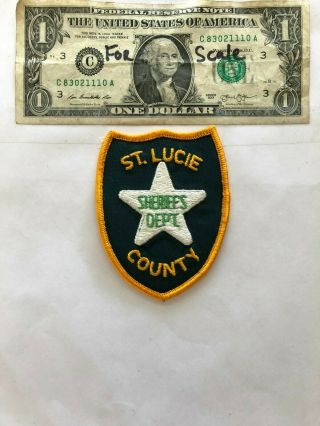 St.  Lucie County Florida Police Patch Sheriff 