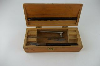 Vintage X - Acto Tool Kit With Wooden Case