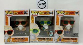 Funko Pop Dragon Ball Z Master Roshi Peace Sign Max Power Fye Exclusive