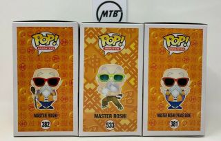 FUNKO POP DRAGON BALL Z MASTER ROSHI PEACE SIGN MAX POWER FYE EXCLUSIVE 2