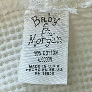 Vintage Baby Morgan Balloons Blanket Waffle Weave Thermal Receiving made USA K1 3