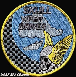 Usaf 85th Test & Evaluation Sq - Skull Viper Driver - Eglin Afb,  Fl Patch