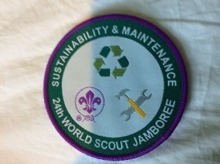 2019 World Jamboree Sustainability And Maintenance Team Patch