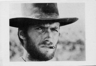 Clint Eastwood " Fistful Of Dollars " 1964 Sergio Leone Movie Photo Postcard