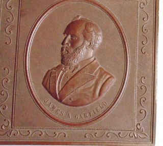 James Garfield 1880 campaign political 3 - D advertising box Illinois wood antique 2