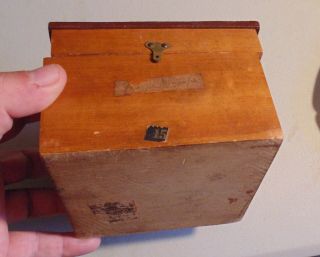 James Garfield 1880 campaign political 3 - D advertising box Illinois wood antique 4