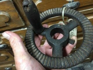 Antique Blacksmith Silver Advance No 12 Post Drill Feed Advance Gear Anvil Forg