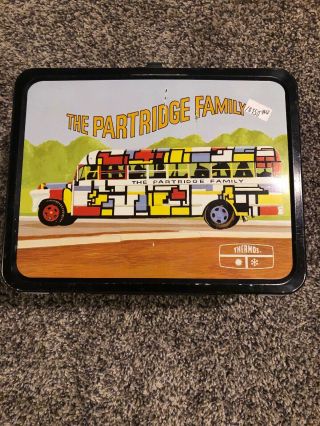 Thermos Brand 1973 The Partridge Family Metal Lunch Box Has 2 Thermos