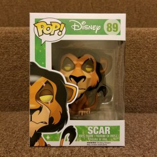 Funko Pop Disney Lion King Scar 89 Vaulted W/ Pop Protector