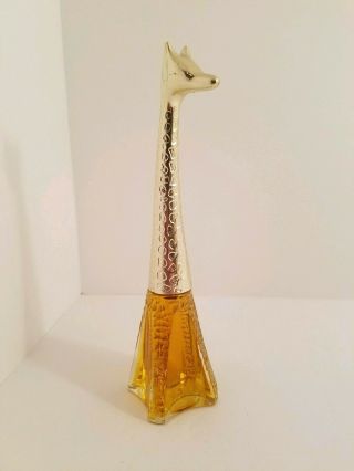 Vintage Avon Graceful Giraffe Perfume Decanter Bottle 1970 