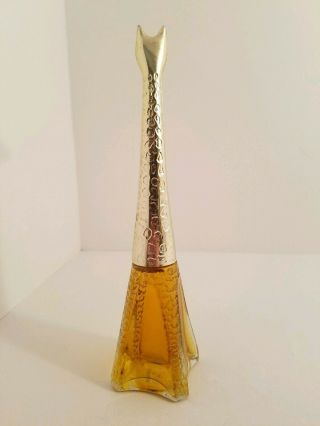 Vintage Avon Graceful Giraffe Perfume Decanter Bottle 1970 ' s Topaze Full 4