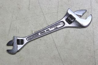 Vintage Crescent Tool 4 - 6 Inch Double Ended Adjustable Wrench Usa