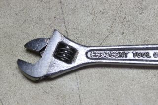 Vintage Crescent Tool 4 - 6 inch double ended adjustable wrench USA 2