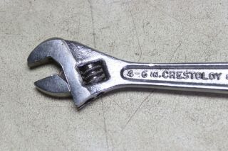 Vintage Crescent Tool 4 - 6 inch double ended adjustable wrench USA 4