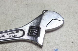 Vintage Crescent Tool 4 - 6 inch double ended adjustable wrench USA 7
