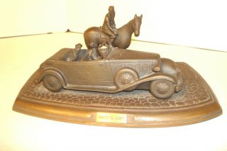 Rare 1988 Chrysler Motor Parts/service Exc,  Bronze Horse /car Sculpture 1 Of 230