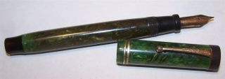 PARKER DUOFOLD GREEN JADE Fountain Pen 1916 Pat 3