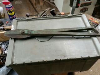 Vintage Pexto Ps & W Co Forged Steel Shears Tin Snips 24 " Blacksmith Shop Tool