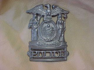 Vintage Excelsior Police Badge Hat Shield